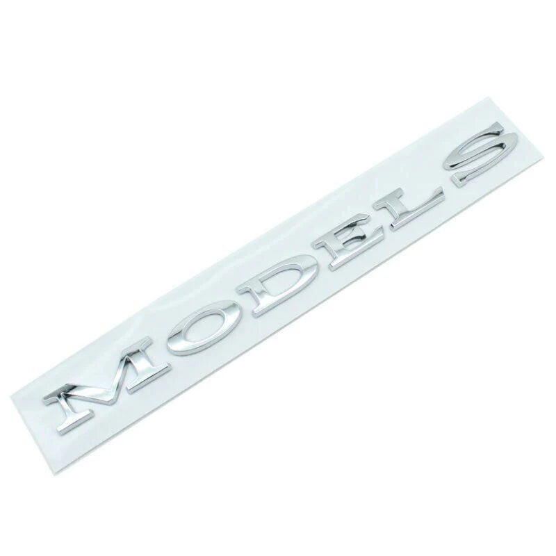 3D Tailgate Logo Letters Rear Emblem for Tesla Model 3/Y/S/X – Premium ABS Blackout TESLA Badge with 3M Adhesive