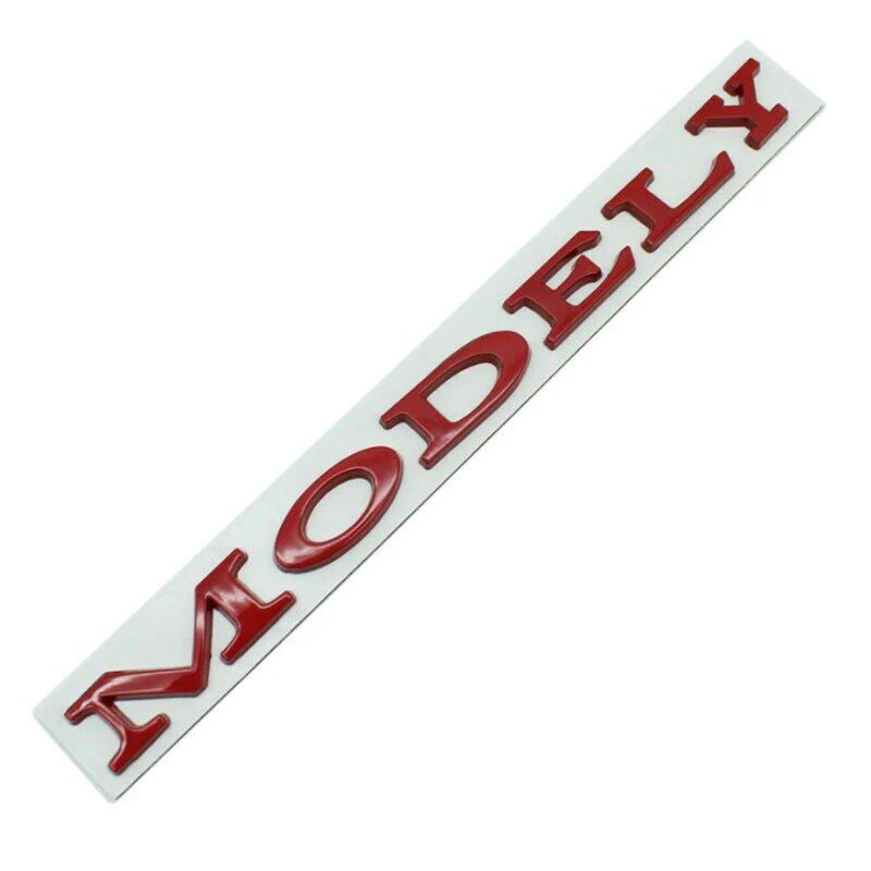 3D Tailgate Logo Letters Rear Emblem for Tesla Model 3/Y/S/X – Premium ABS Blackout TESLA Badge with 3M Adhesive