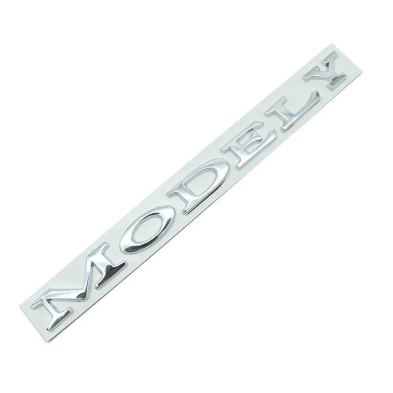 3D Tailgate Logo Letters Rear Emblem for Tesla Model 3/Y/S/X – Premium ABS Blackout TESLA Badge with 3M Adhesive