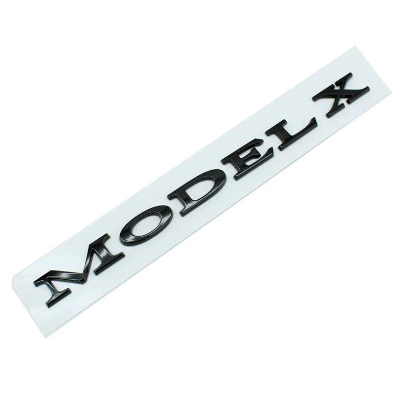 3D Tailgate Logo Letters Rear Emblem for Tesla Model 3/Y/S/X – Premium ABS Blackout TESLA Badge with 3M Adhesive