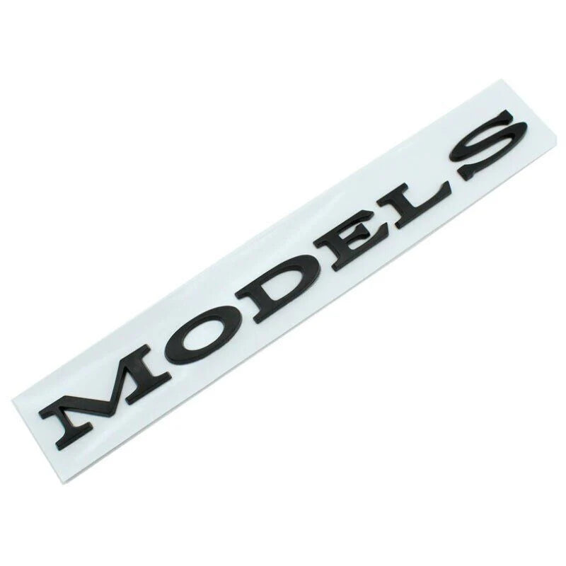 3D Tailgate Logo Letters Rear Emblem for Tesla Model 3/Y/S/X – Premium ABS Blackout TESLA Badge with 3M Adhesive