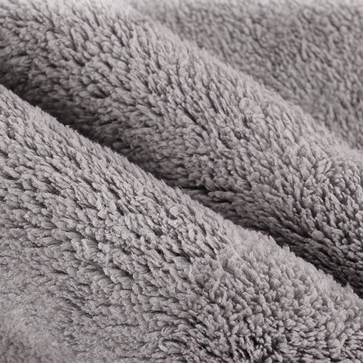 Premium Thicken Cleaning Towel for Tesla Model X/Y/S/3 — Suede Coral Fleece Glass Absorbent Cloth, Lint-Free Car Wash Microfiber Detailing Towel