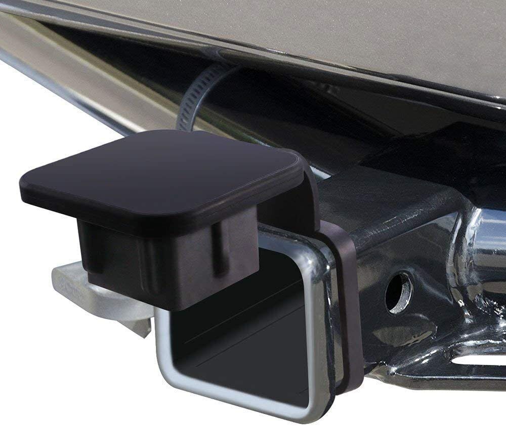 2-Inch Tow Hitch Cover Cap for Tesla Model 3/Y/S/X – Durable Rubber Plug with Retention Strap, Protects Hitch Receiver from Dirt & Rust