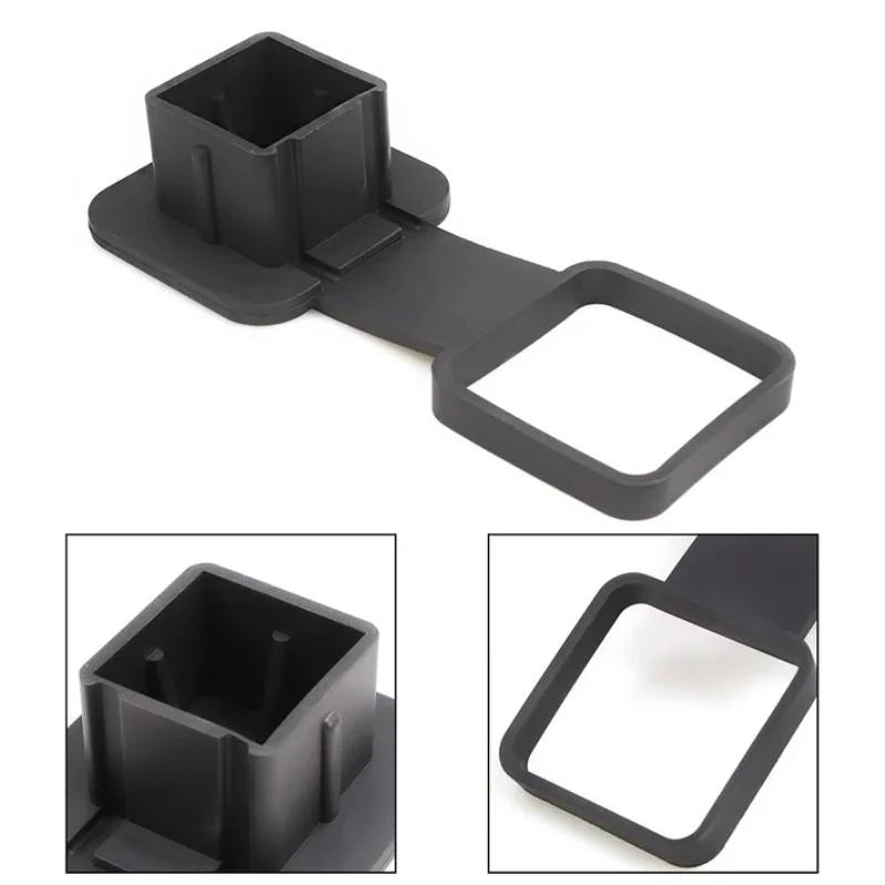2-Inch Tow Hitch Cover Cap for Tesla Model 3/Y/S/X – Durable Rubber Plug with Retention Strap, Protects Hitch Receiver from Dirt & Rust