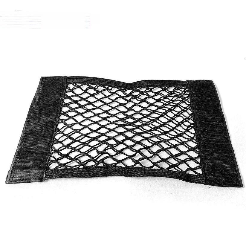 X-Auto Trunk Storage Bag Mesh Cargo Net Organizer for Tesla Model 3/Y/S/X ā Expandable Car Trunk Storage with Velcro Attachment