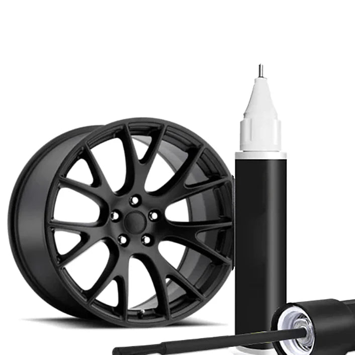 Tesla Wheel Scratch Repair Pen for Model 3/Y/S/X – Quick & Permanent Alloy Rim Touch-Up Paint (Black/Grey/Silver)