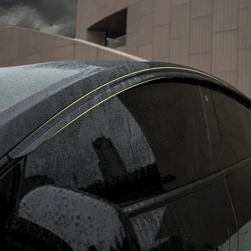 X-Auto Window Visor Sun Rain Guard for Tesla Model 3 (2017–2024) & Model Y (2020–2024), Wind Deflector Vent Shade, Rainproof & UV Protection