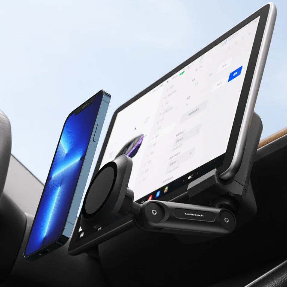 X-Auto Wireless Charging Magnetic Phone Mount for Tesla Model 3 & Model Y | 15W Fast Charger, Screen-Mounted Holder