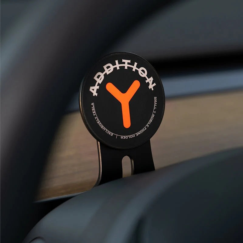 TITA Bend Magnetic Phone Mount for Tesla Model 3 & Model Y | Secure Dashboard Holder with L-Shaped Magnetic Adapter & One-Handed Operation