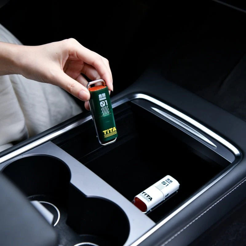 Spring-Loaded Car Window Breaker & Seatbelt Cutter Emergency Tool | Compact Vehicle Escape Tool for Tesla Model 3 Model Y Model S Model X & Cybertruck