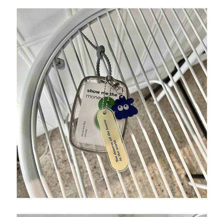 Transparent Key Card Protector with Silicone Keychain for Tesla Model 3 & Model Y | Acrylic Protective Case