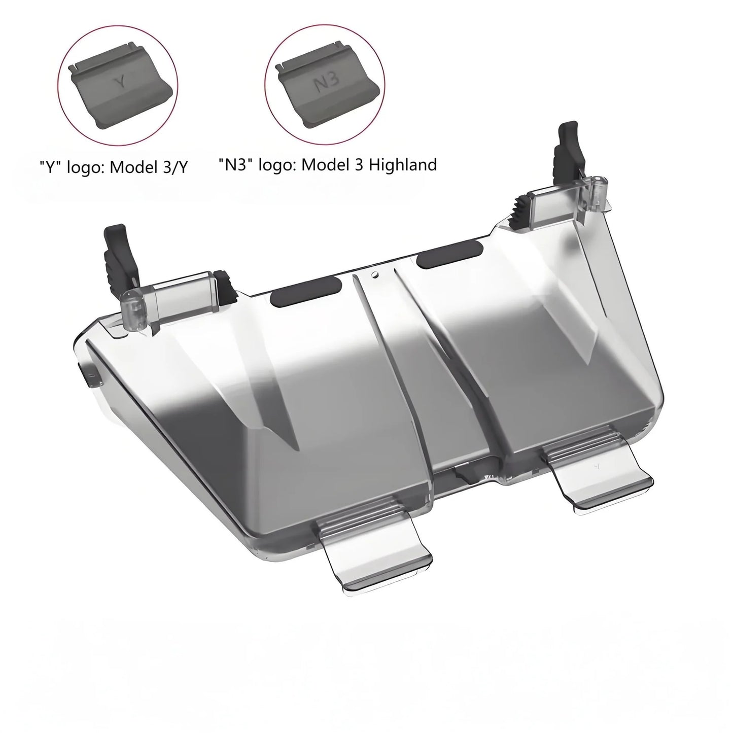 Under Screen Storage Organizer for Tesla Model 3 Highland (2024–Present) & Model Y (2020–Present) – Hidden Dashboard Compartment Box