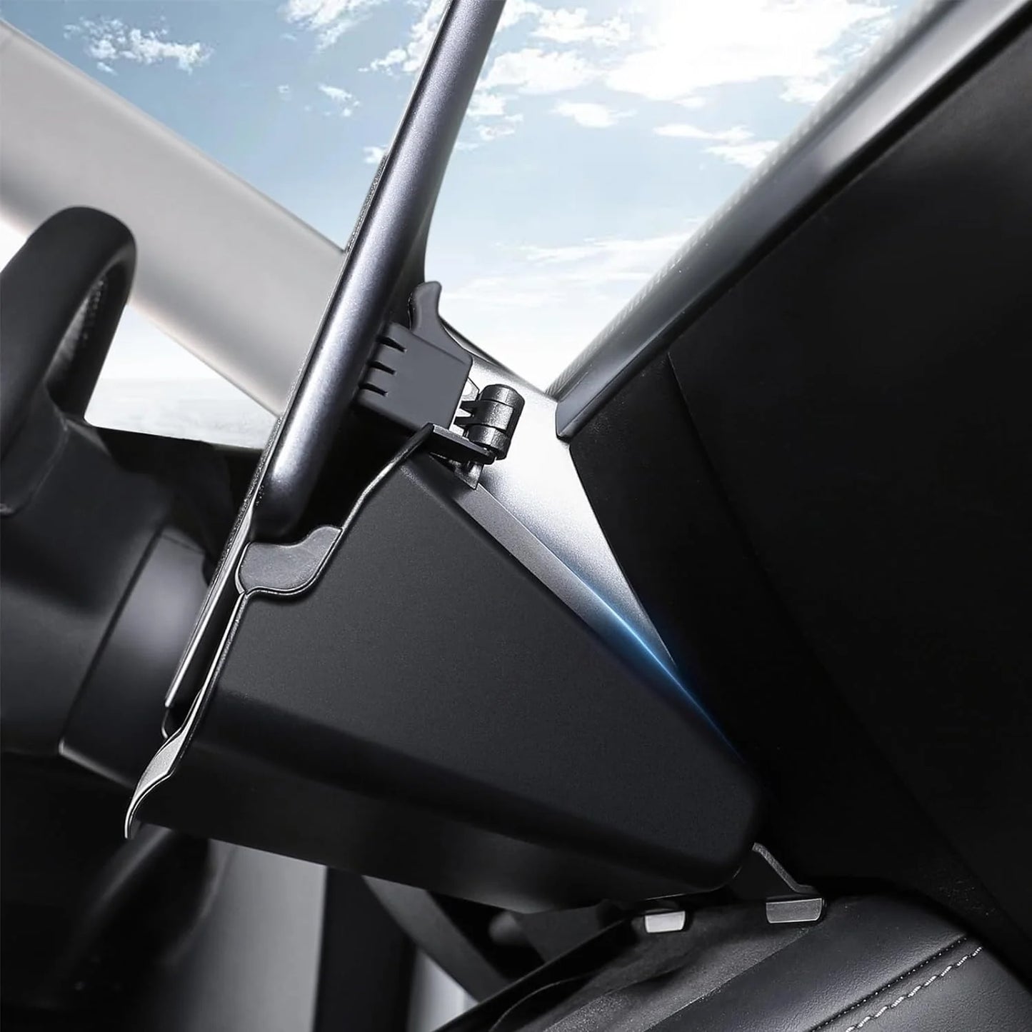 Under Screen Storage Organizer for Tesla Model 3 Highland (2024–Present) & Model Y (2020–Present) – Hidden Dashboard Compartment Box