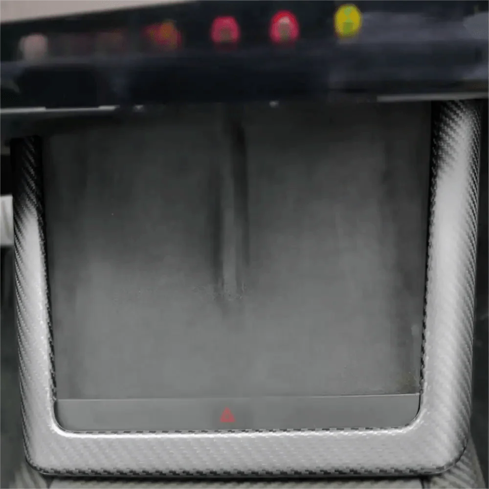 Real Dry Carbon Fiber Wireless Charging Pad Frame Trim for Tesla Model S & Model X (2021+) – Glossy or Matte Finish