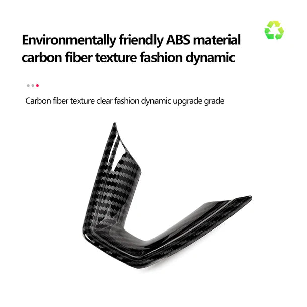 ABS V-Style Steering Wheel Protection Cover for Tesla Model 3 Highland & Model Y Juniper – Anti-Slip, Scratch Resistant Trim