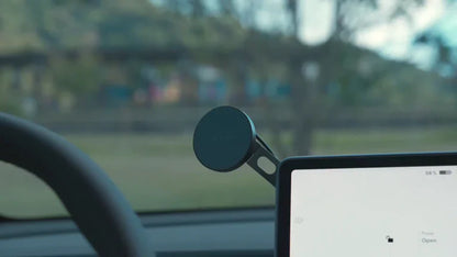 Qi2 Invisible Foldaway MagSafe Wireless Car Mount Charger for Tesla Model S Model 3 Model X Model Y & Cybertruck – 15W Fast Charging, Hidden Retractable Design