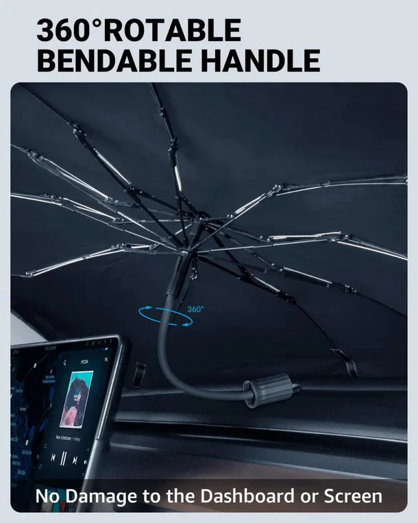 UV Protection Front Windshield Sunshade Umbrella for Tesla Model 3 / Model 3 Highland / Model Y / Model Y Juniper
