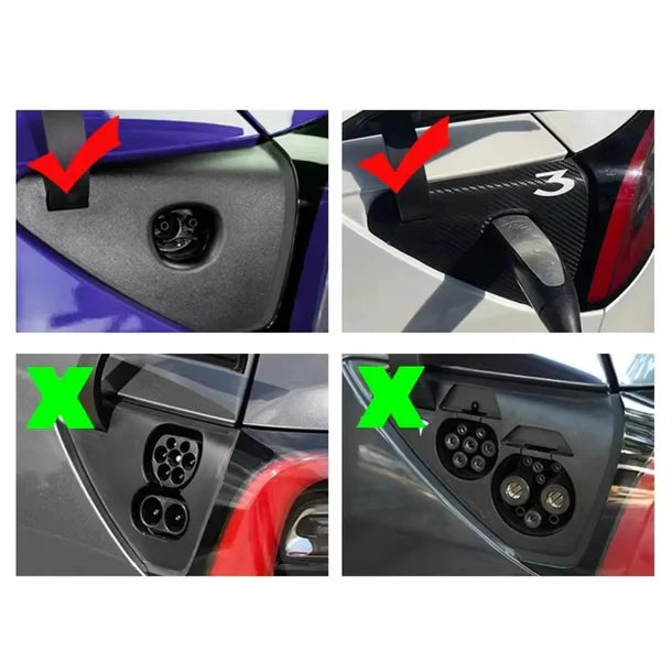 Dustproof PVC Charging Port Protector Cover for Tesla Model 3 / Model Y / Model 3 Highland / Model Y Juniper / Model S / Model X / Cybertruck