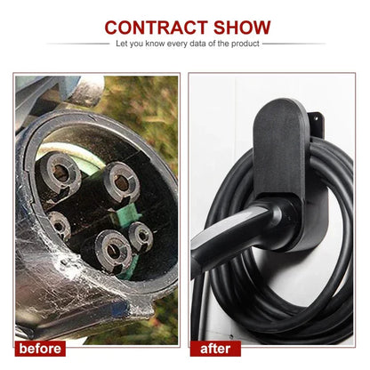 Wall-Mount Charger Holder for Tesla Model 3 / Model Y / Highland / Juniper / Model S / Model X / Cybertruck – EV Charging Cable Organizer