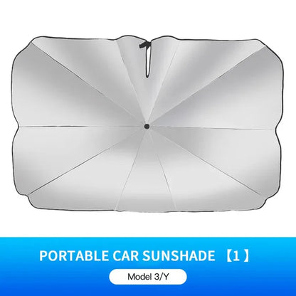 UV Protection Front Windshield Sunshade Umbrella for Tesla Model 3 / Model 3 Highland / Model Y / Model Y Juniper