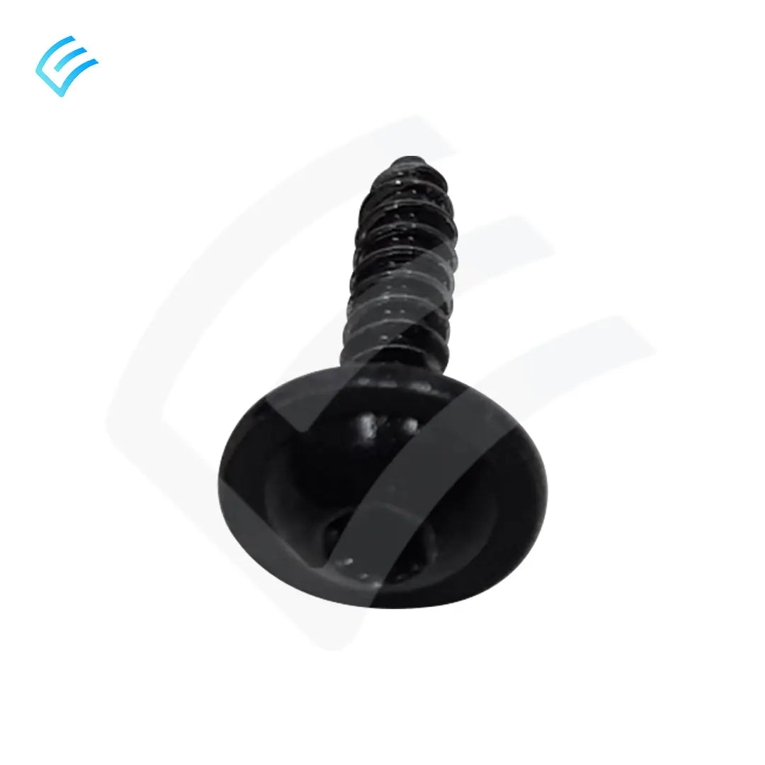 Top view of black T20 Torx screw head with wide washer-style flange