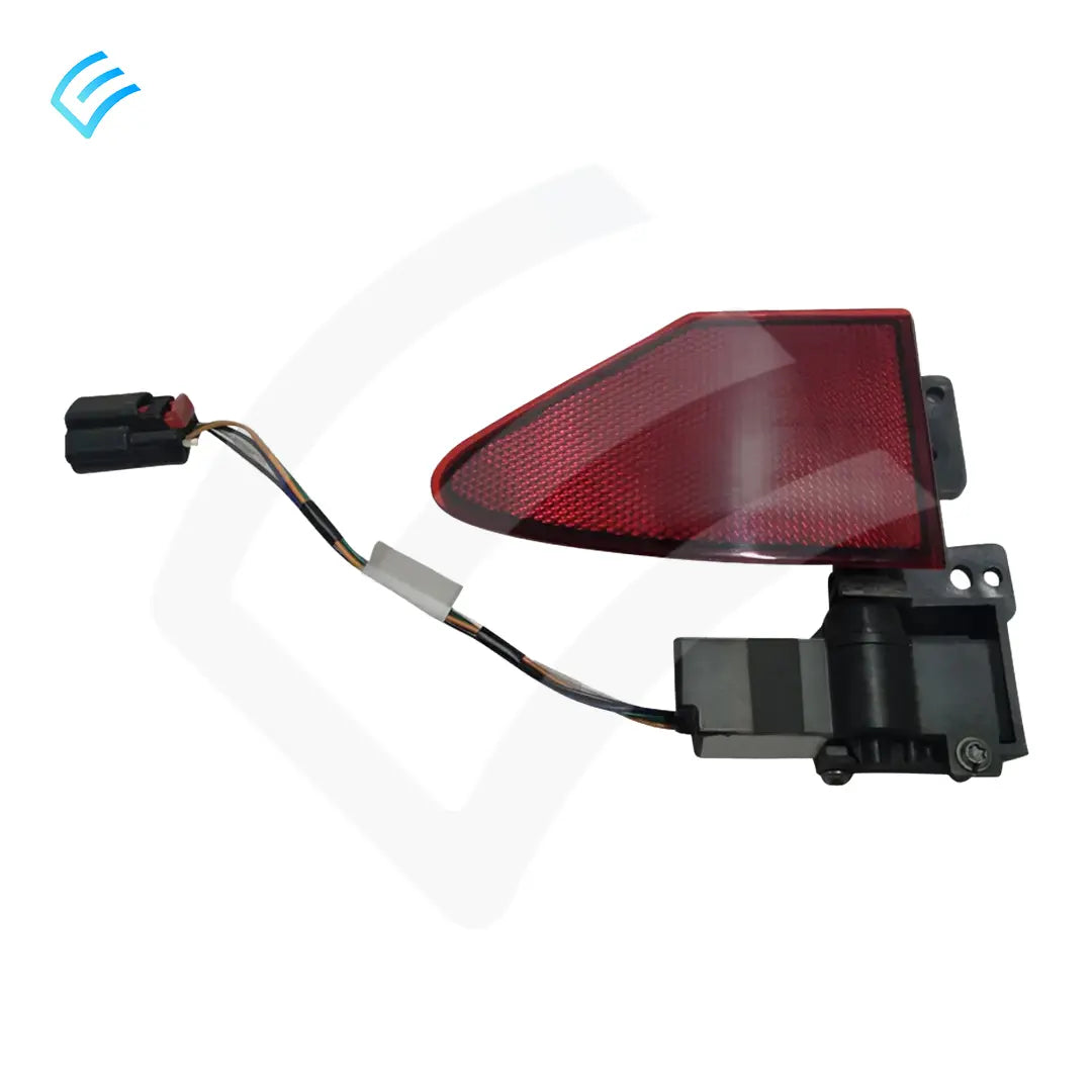 OEM Tesla Model S/X charge port door assembly 1038548-10-I with red reflector and wiring connector