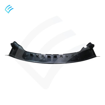 Backside of Tesla Model 3 trunk garnish trim with mounting clips and retaining tabs, part 1132812-00-A