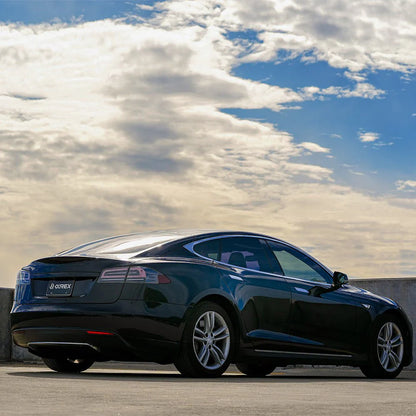 AlphaRex LUXX-Series LED Tail Lights Black/Red for Tesla Model S 2012-2021 – Full LED Sequential Signals & Activation Lights