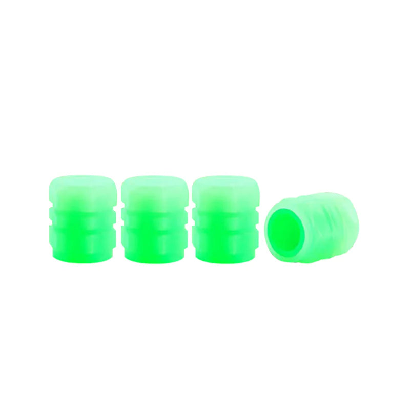 Glow-in-the-Dark ABS Valve Stem Caps for Tesla Model 3 / Model Y / Highland / Juniper / Cybertruck / Model X / Model S