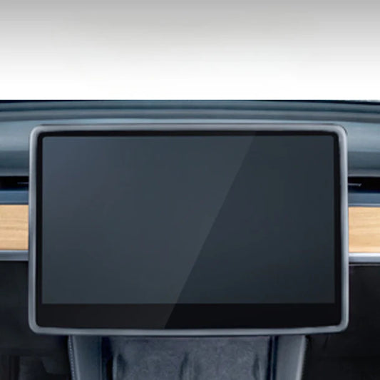 Silicone Edge-to-Edge Screen Protector Bezel Cover for Tesla Model 3 (2020–2024) & Model Y (2020–2024)