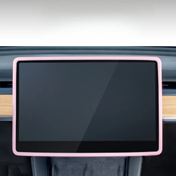 Silicone Edge-to-Edge Screen Protector Bezel Cover for Tesla Model 3 (2020–2024) & Model Y (2020–2024)