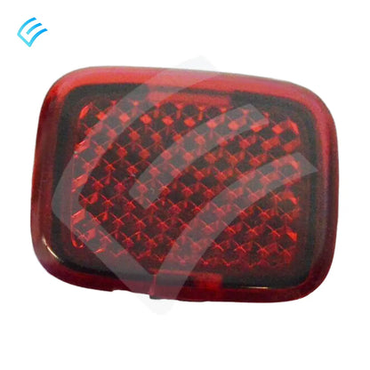 Tesla Model 3/Model Y/Model X OEM door trim reflector, front face with red reflective lens