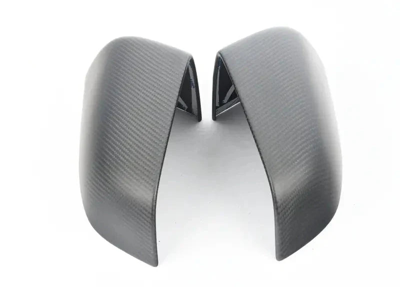 Carbon Fiber Look Mirror Covers for Tesla Model S (2012-2021) – Matte & Gloss Finish, Easy Installation