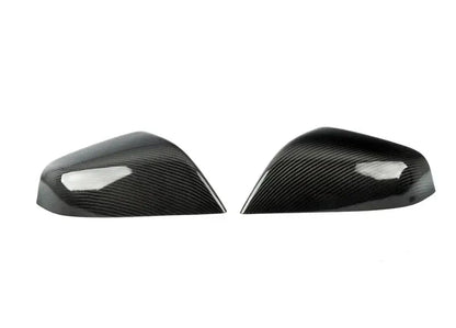 Carbon Fiber Look Mirror Covers for Tesla Model S (2012-2021) – Matte & Gloss Finish, Easy Installation