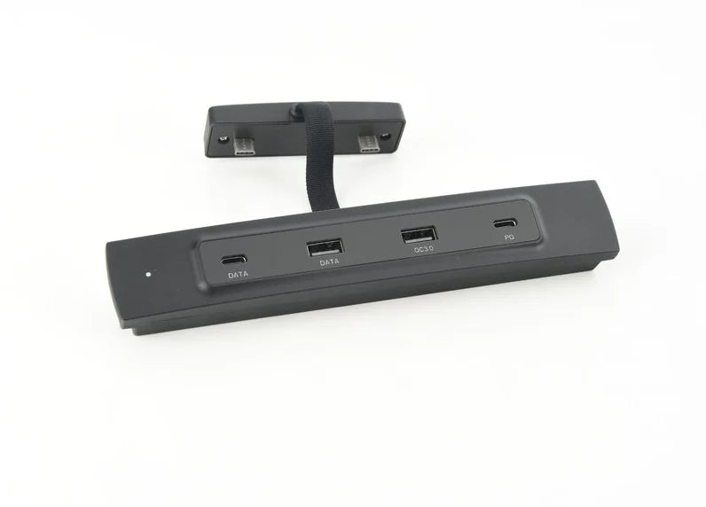 Tesla Model 3 & Model Y Center Console USB Hub Adapter with LED Light – 4-Port Fast Charging