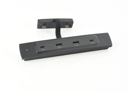 Tesla Model 3 & Model Y Center Console USB Hub Adapter with LED Light – 4-Port Fast Charging