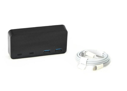 Center Console USB Hub Adapter for Tesla Model 3 & Model Y (2021–2023, Dual USB-C Ports)