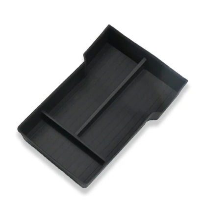 Model 3 Highland TPE Center Console & Armrest Under Storage Tray Organizer – Custom Fit Anti-Slip Interior Storage Insert