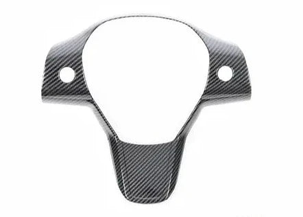 Carbon Fiber Style Steering Wheel Trim Cover for Tesla Model 3 & Model Y | ABS Interior Decoration Protector