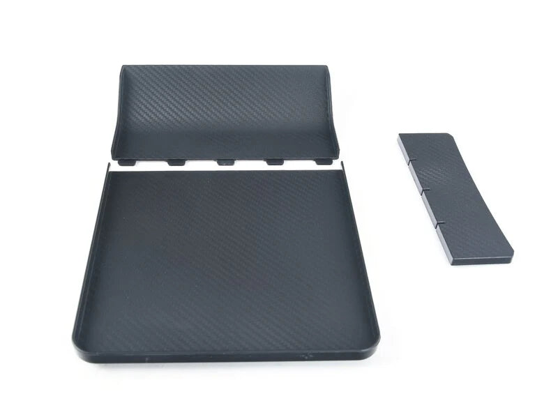 Tesla Model 3 & Model Y Center Console Picnic Table – Portable Carbon Fiber Tray for Meals, Work, and Storage
