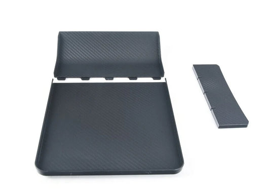 Tesla Model 3 & Model Y Center Console Picnic Table – Portable Carbon Fiber Tray for Meals, Work, and Storage