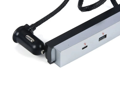 65W Center Console Fast Charging USB Hub for Tesla Model 3 Highland 2024+ | 4-Port USB-A & USB-C Power Adapter
