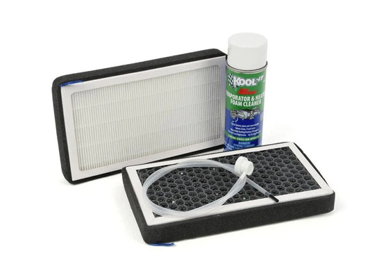 HEPA Cabin Air Filter & HVAC Cleaner Kit for Tesla Model 3 & Model Y (Up to 2024) – Charcoal Filters + Kool-It Foam Cleaner