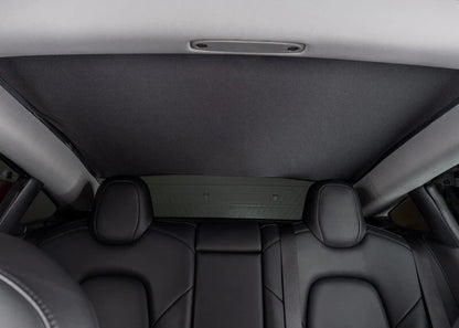 Glass Roof Sunshade with Removable Blackout Cover for 2017–2023 Tesla Model 3 | Foldable Mesh Roof Shade