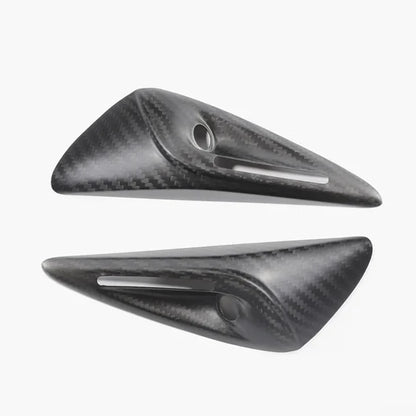 Real Carbon Fiber Side Camera Cover Trim for Tesla Model 3 Highland (2024+) – Exterior Camera Protection & Styling Upgrade