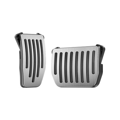 Upgraded Stainless Steel Performance Pedal Covers for Tesla Model 3 (2017–2026) & Tesla Model Y (2020–2026+) – Anti-Slip Rubber Grip Accelerator & Brake Pedal Kit, Easy DIY OEM Fit