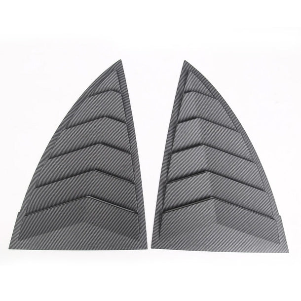 Model 3 Highland Rear Side Window Louvers – Carbon Fiber Exterior Trim Covers for Tesla Model 3 Highland (2024+)