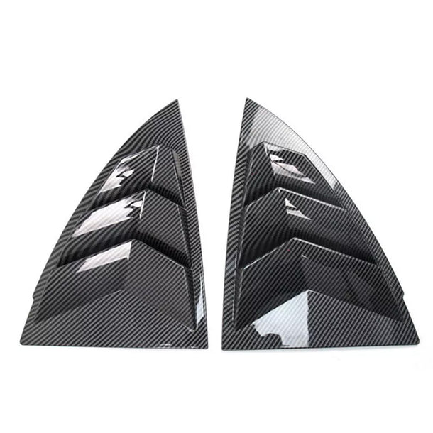 Model 3 Highland Rear Side Window Louvers – Carbon Fiber Exterior Trim Covers for Tesla Model 3 Highland (2024+)