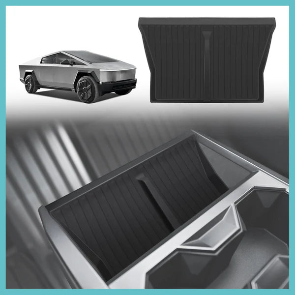 Center Console Phone Charging Pad Silicone Mat for Tesla Cybertruck – Anti-Slip, Heat-Resistant Protective Cover for Wireless Charging Area