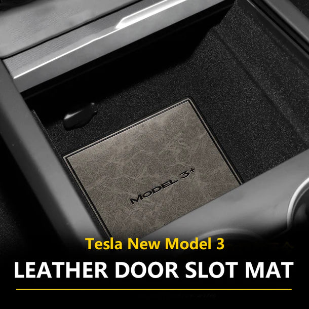 2021-2024 Tesla Model 3 Highland | Car Door Slot & Cup Holder Silicone Dust Pad Set